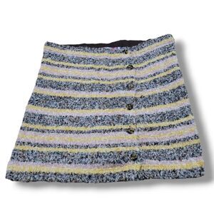 Urban Outfitters Skirt Size Medium UO Aster Fuzzy Knit Skirt Mini Skirt Striped 